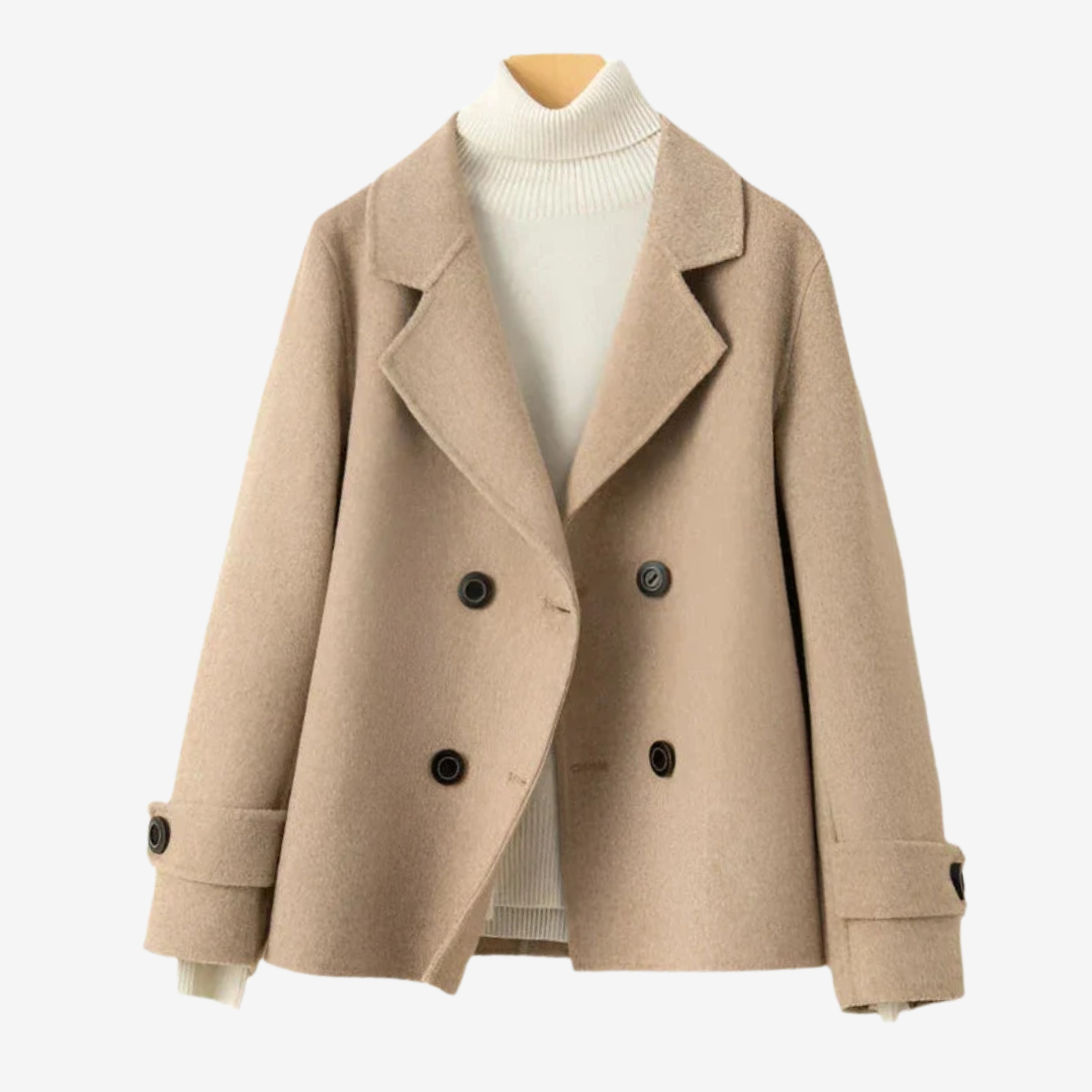 Women's Double Breasted Blazer with Classic Lapels - photo 4
