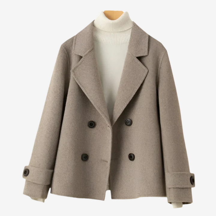 Women's Double Breasted Blazer with Classic Lapels - photo 6