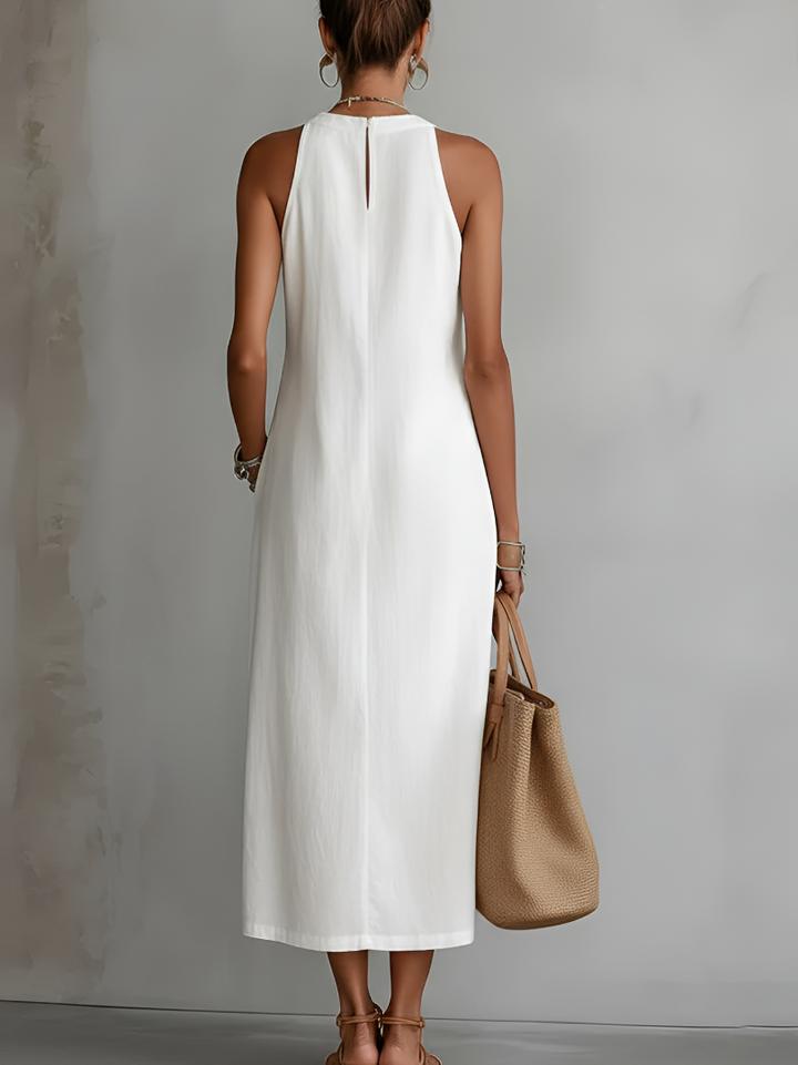 Women's Embroidered Maxi Dress with Side Slits - photo 8