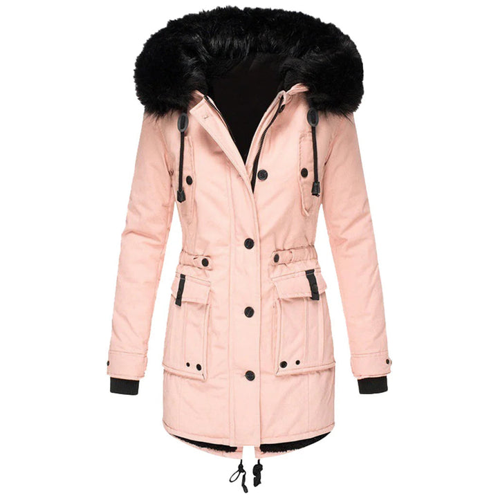 Women's Faux Fur Hooded Trench Coat – view 4