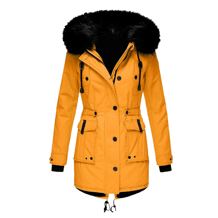 Women's Faux Fur Hooded Trench Coat – view 7