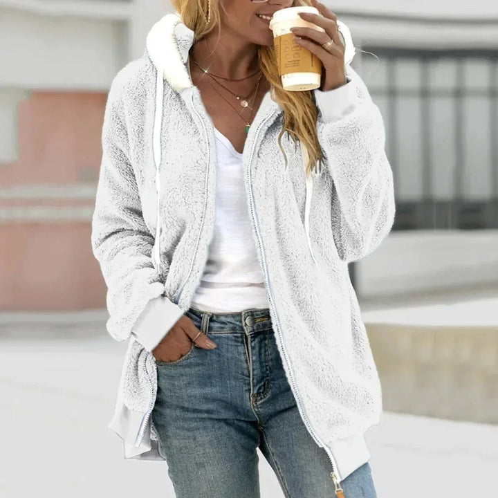 Women's Fleece Jacket with Sherpa Lined Hood - photo 7