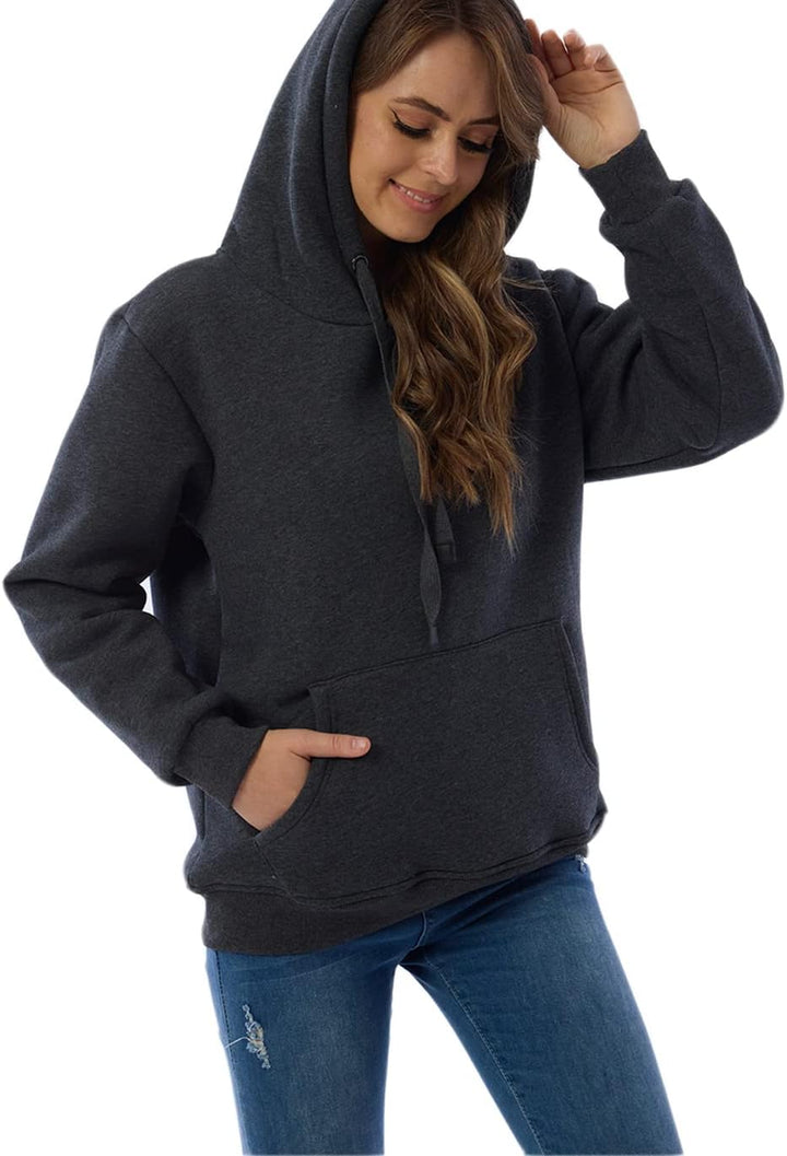 Women's Fleece-Lined Hoodie with Drawstring Hood – view 18