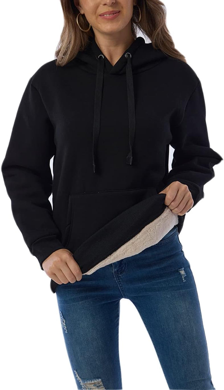 Women's Fleece-Lined Hoodie with Drawstring Hood – view 19