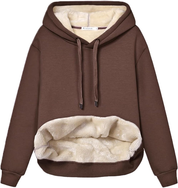 Women's Fleece-Lined Hoodie with Drawstring Hood – view 2