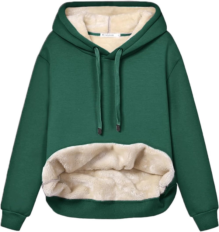 Women's Fleece-Lined Hoodie with Drawstring Hood – view 4
