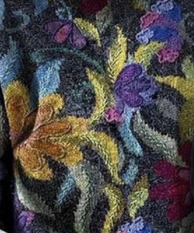 Women's Floral Print Jumper in Soft Knit - photo 4