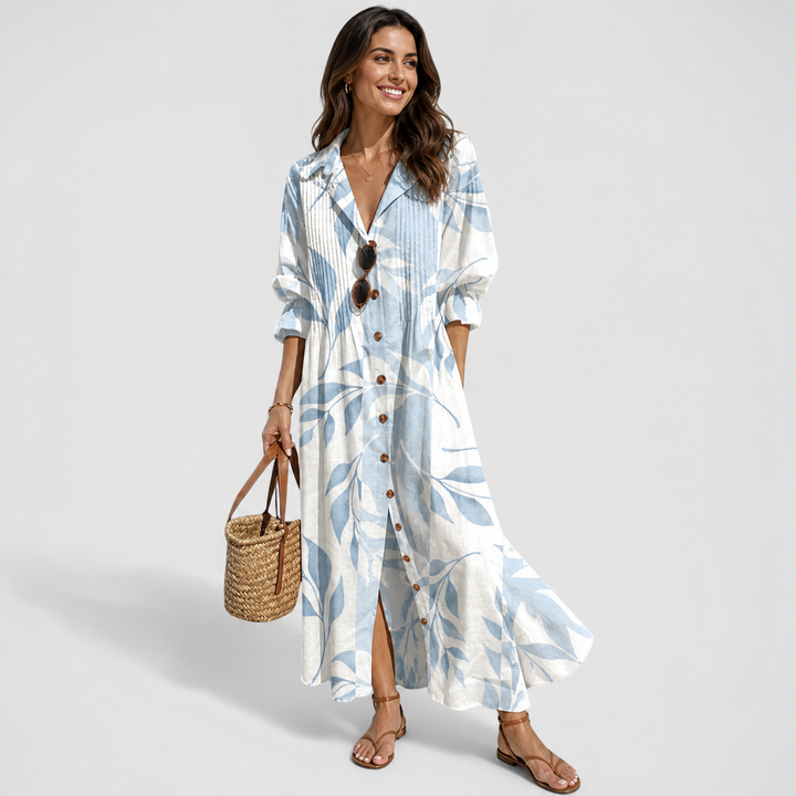 Women's Floral Shaping Maxi Dress for the Beach