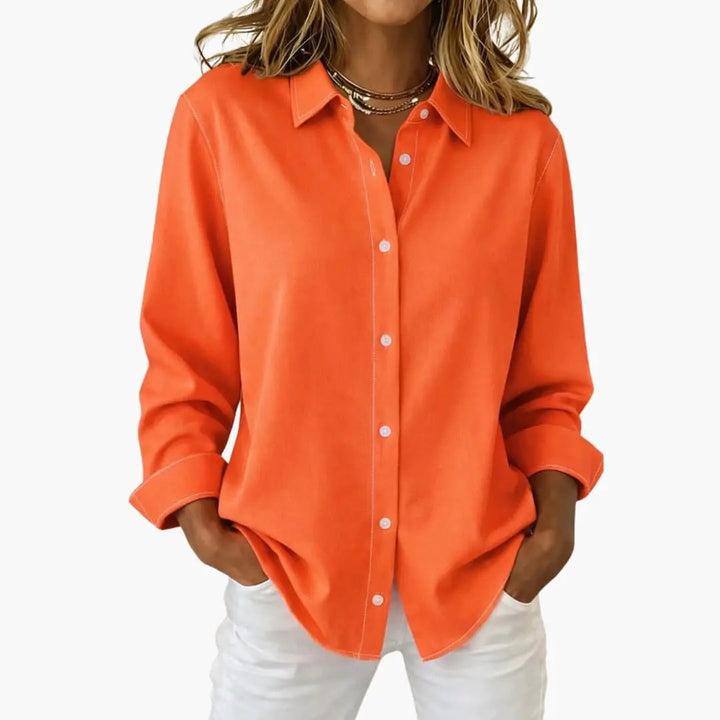 Women's Flowing Blouse with Long Sleeves
