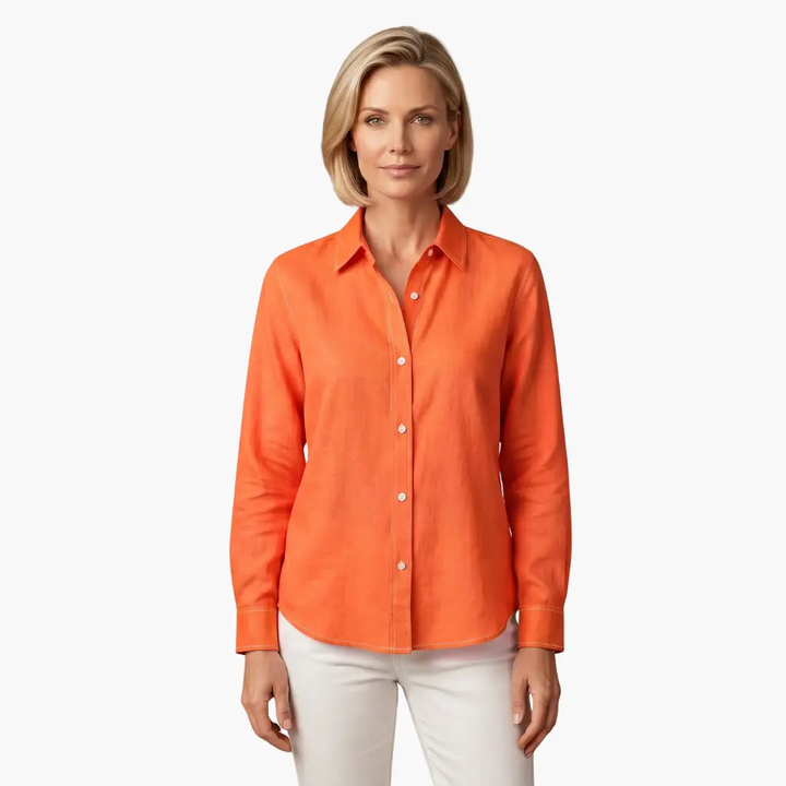 Women's Flowing Blouse with Long Sleeves