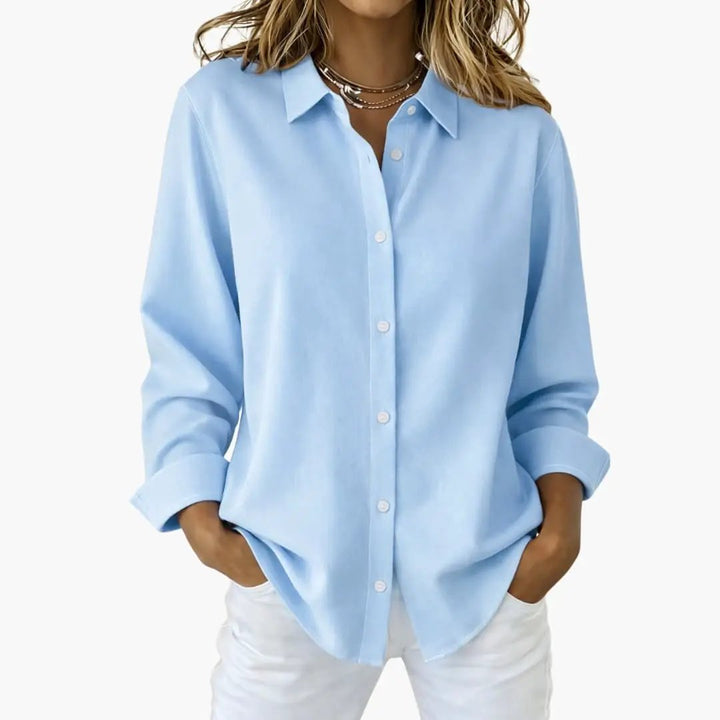 Women's Flowing Blouse with Long Sleeves