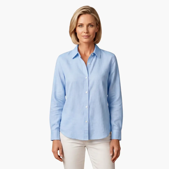 Women's Flowing Blouse with Long Sleeves