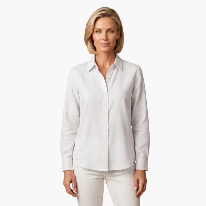 Women's Flowing Blouse with Long Sleeves