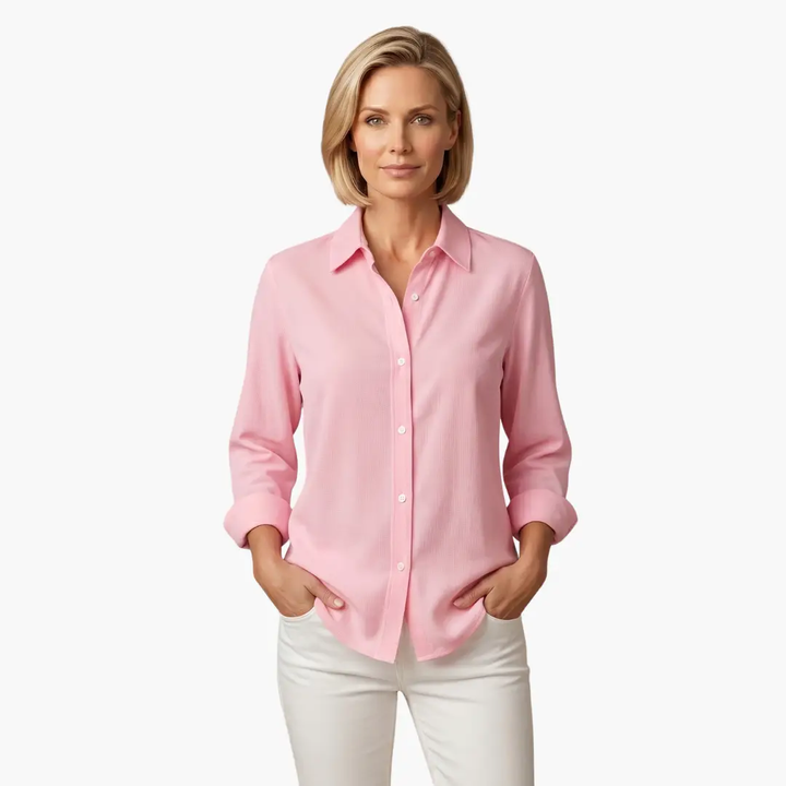 Women's Flowing Blouse with Long Sleeves