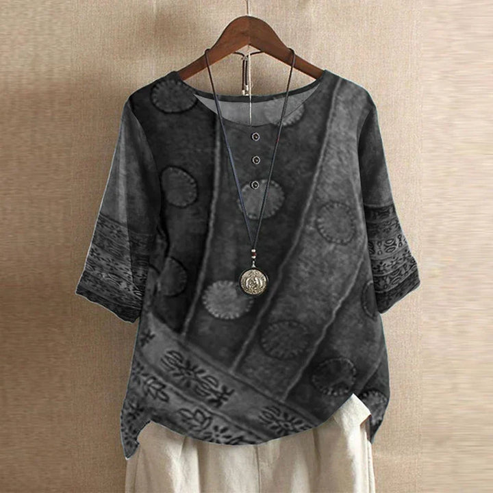 Women's Flowing Printed Blouse for Summer