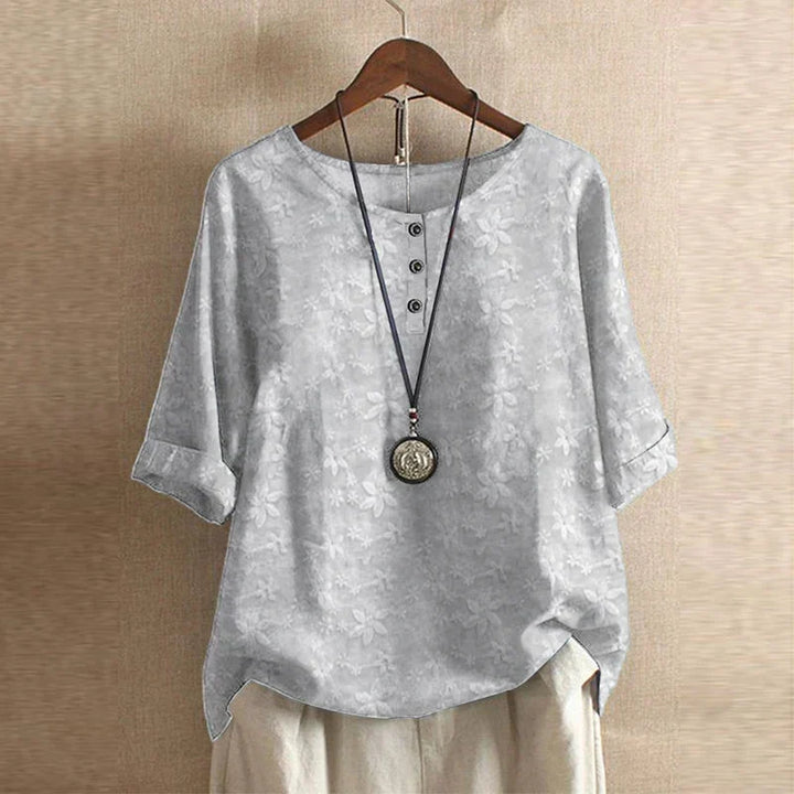 Women's Flowing Printed Blouse for Summer