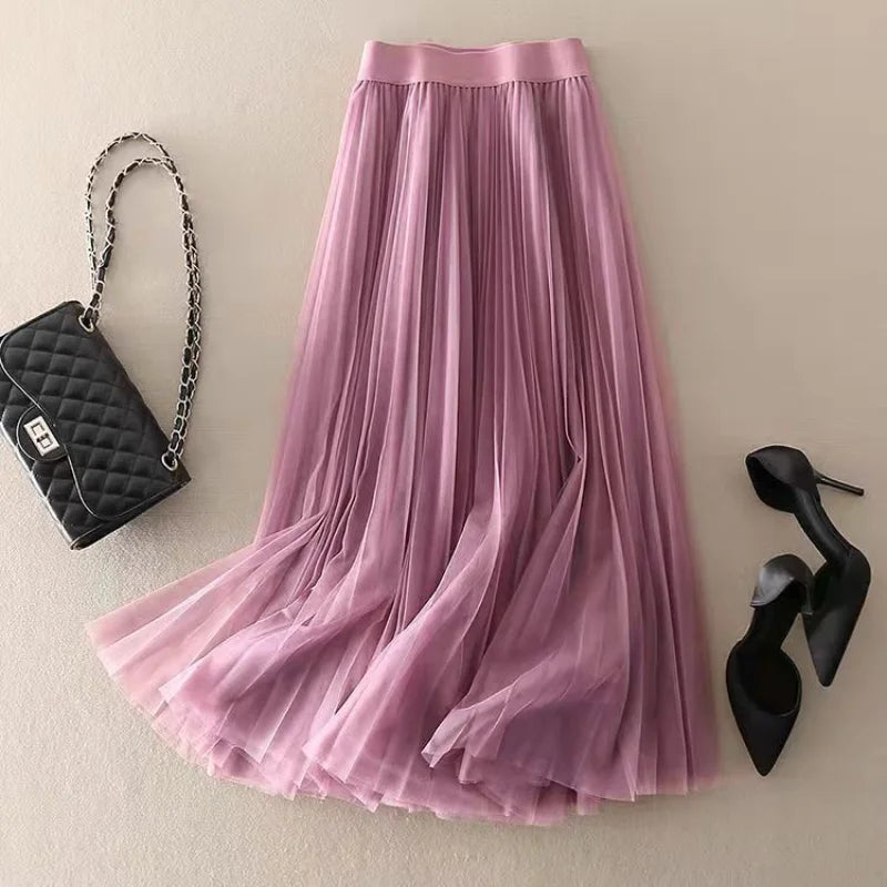 Women's High-Waisted Pleated Trousers – view 5