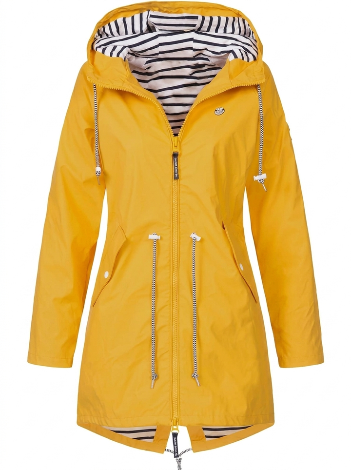 Women's Hooded Drawstring Zip-Up Utility Coat - photo 5