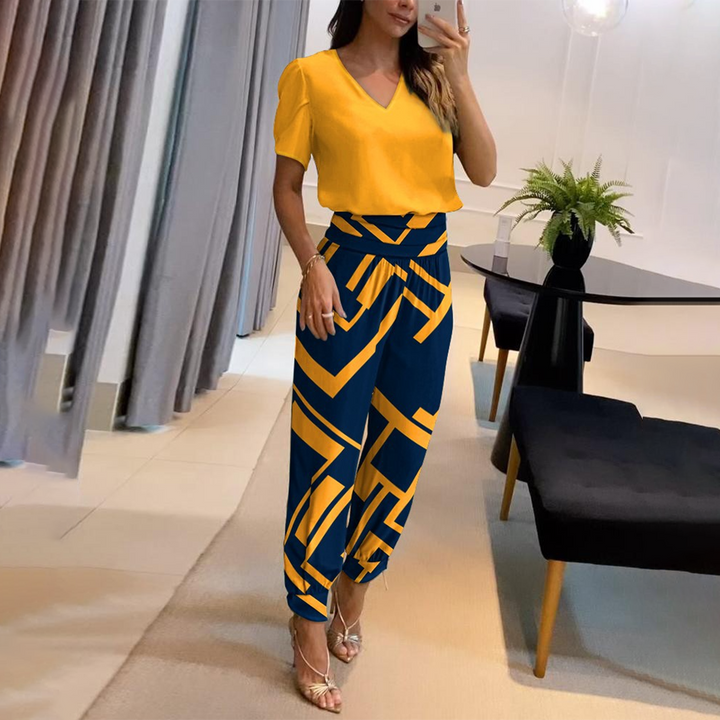 Women's Jumpsuit with Short Sleeves