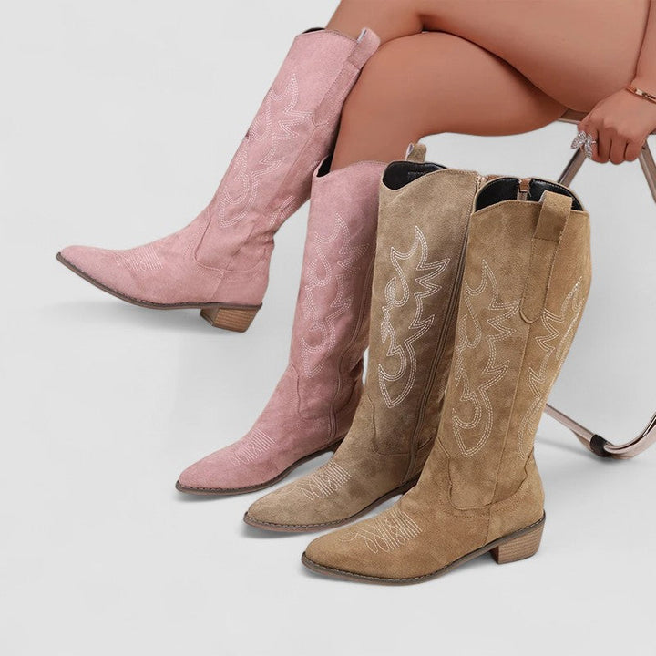 Julie - Women's Knee High Winter Boots with Cushioned Insole - photo 2