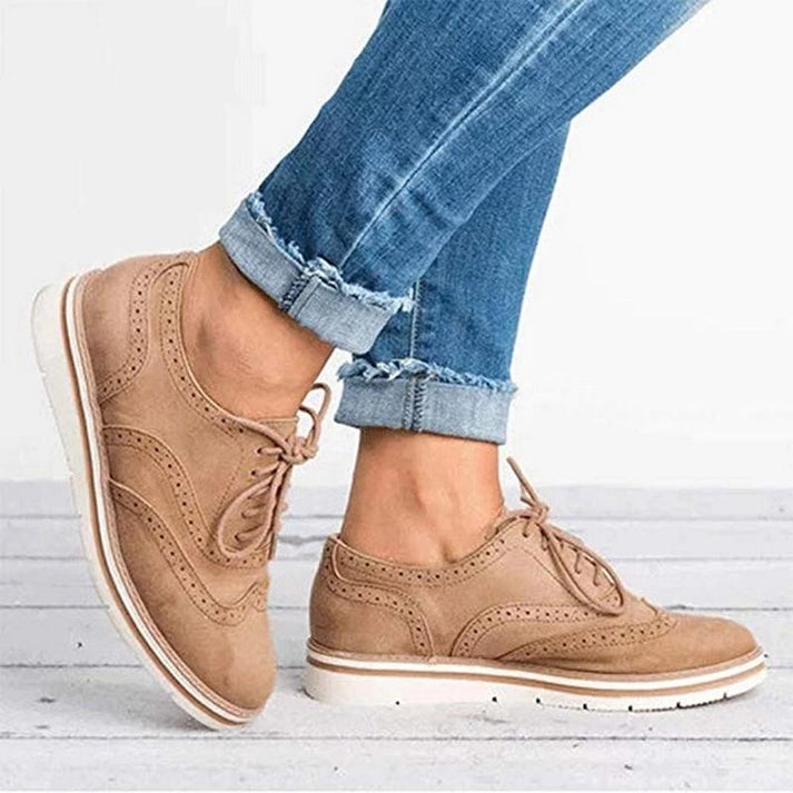 Women's Lace Up Oxford Brogue Shoes - photo 2