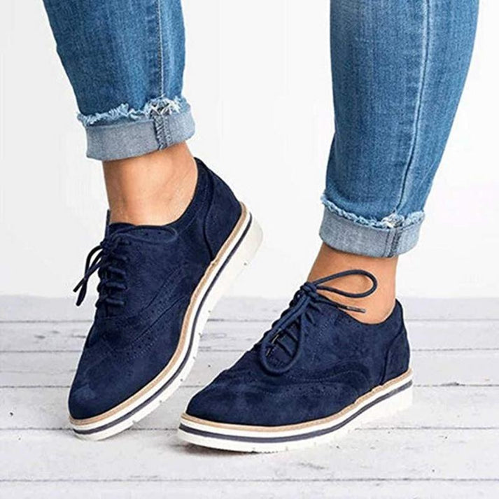 Women's Lace Up Oxford Brogue Shoes - photo 3