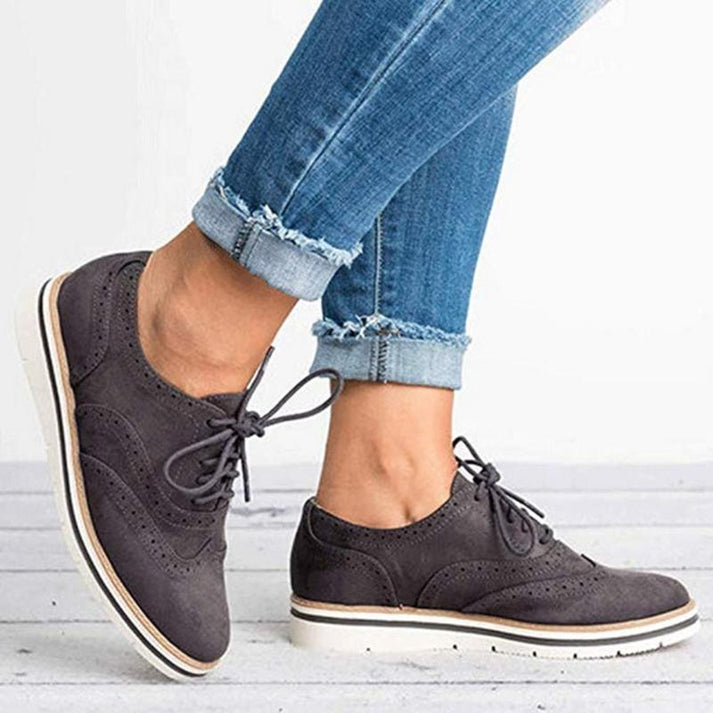 Women's Lace Up Oxford Brogue Shoes - photo 4