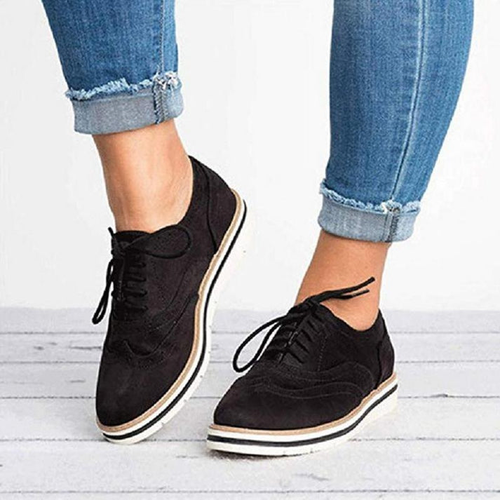 Women's Lace Up Oxford Brogue Shoes - photo 5