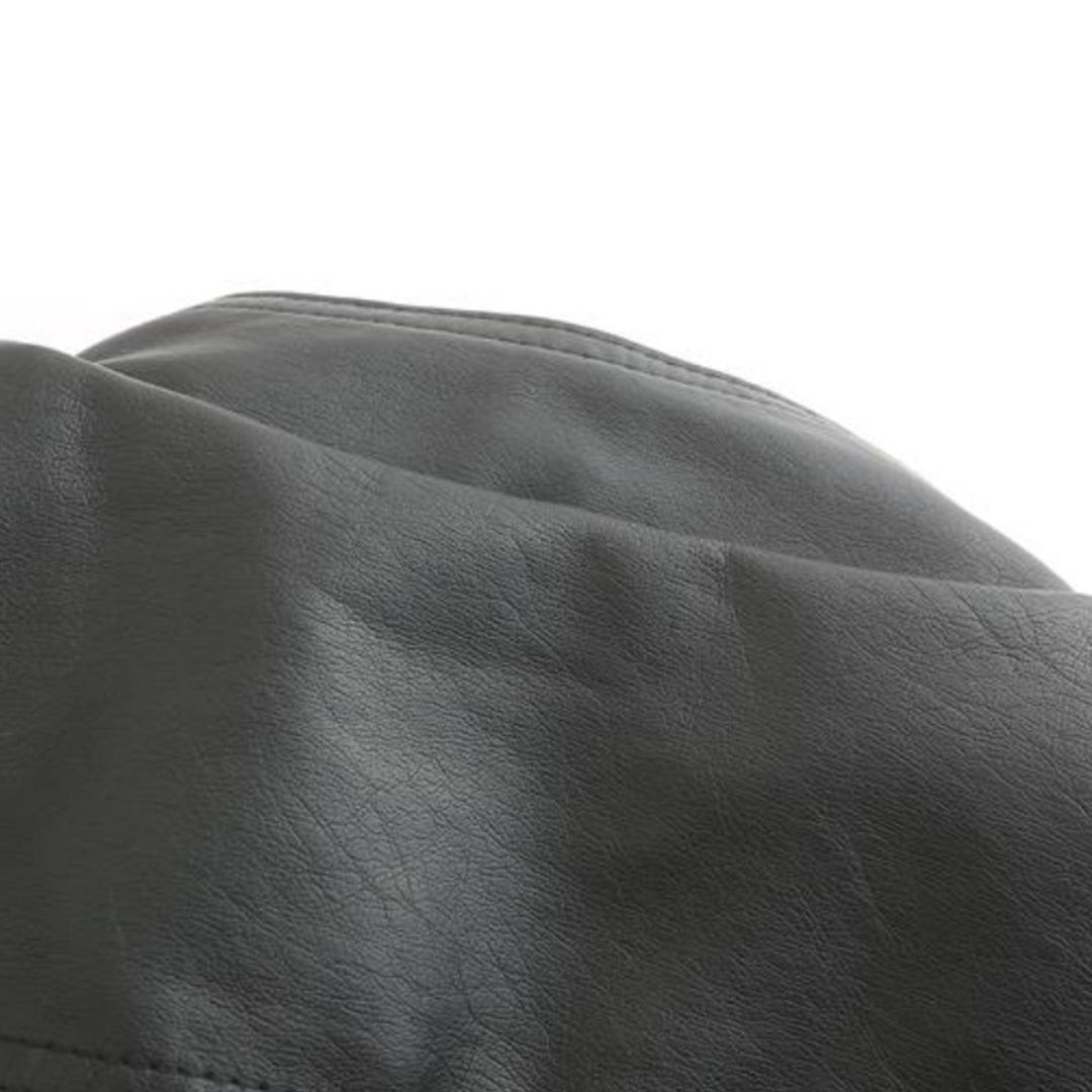 Women's Leather Look Jacket with Stand Collar - photo 19