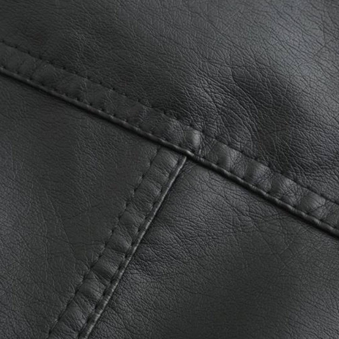 Women's Leather Look Jacket with Stand Collar - photo 20