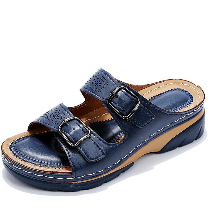 Women's Leather Orthopedic Sandals with Adjustable Strap - photo 6