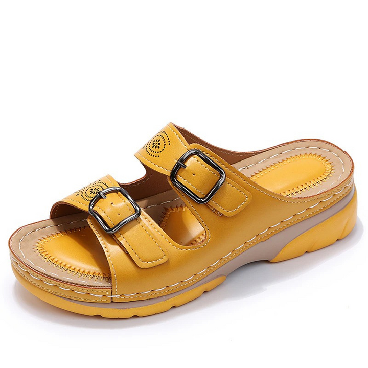Women's Leather Orthopedic Sandals with Adjustable Strap - photo 7