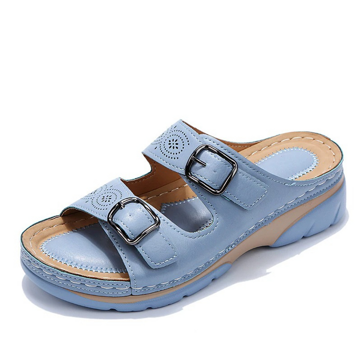 Women's Leather Orthopedic Sandals with Adjustable Strap - photo 8