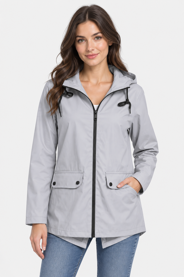 Women's Lightweight Hooded Raincoat