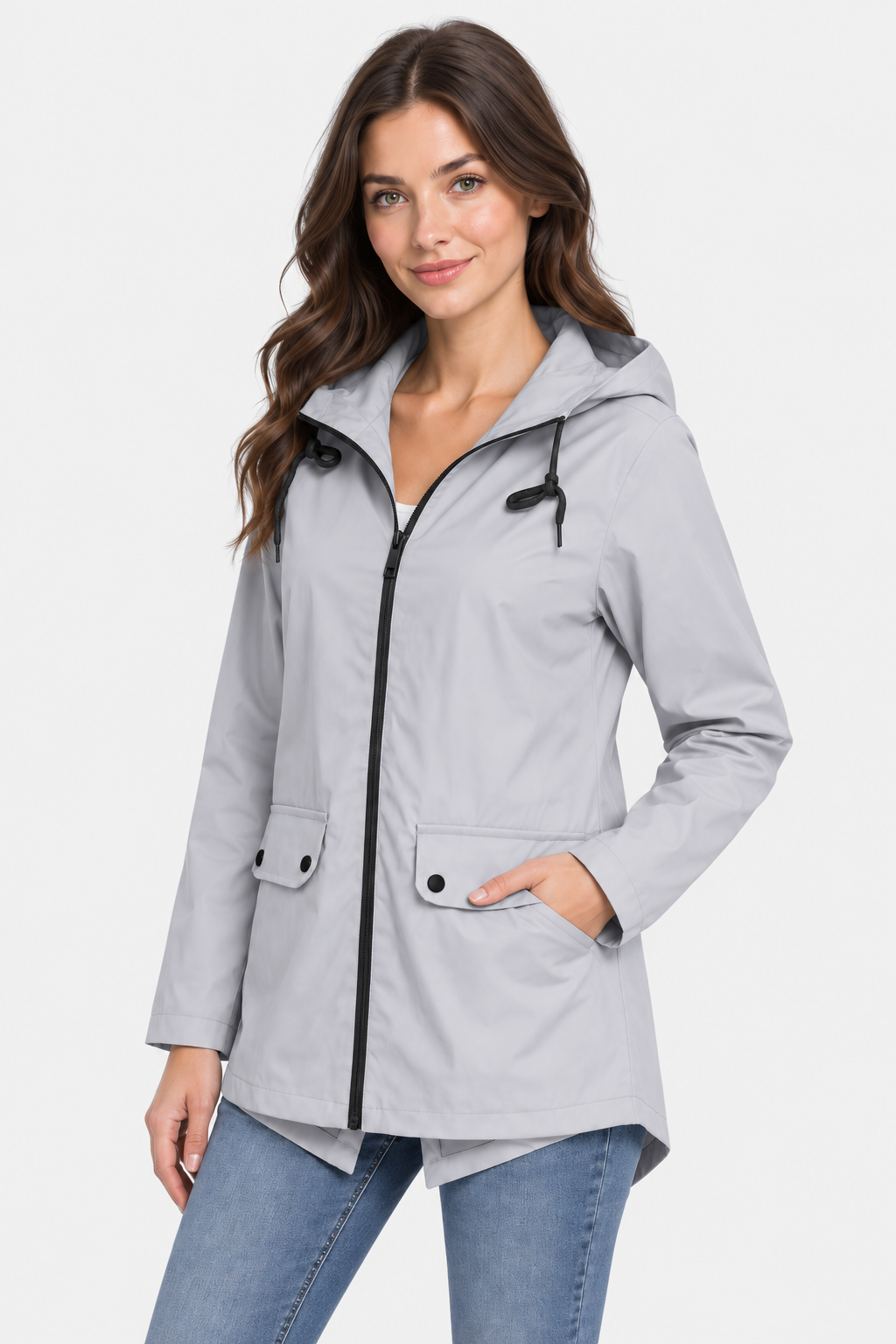 Women's Lightweight Hooded Raincoat – view 2