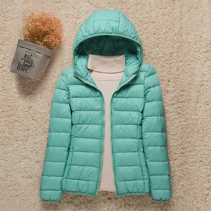 Women's Lightweight Padded Jacket with Hood - photo 1