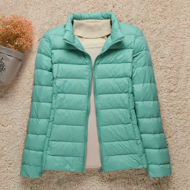 Women's Lightweight Padded Jacket with Hood - photo 10
