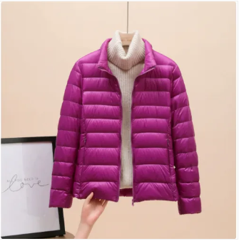 Women's Lightweight Padded Jacket with Hood - photo 17