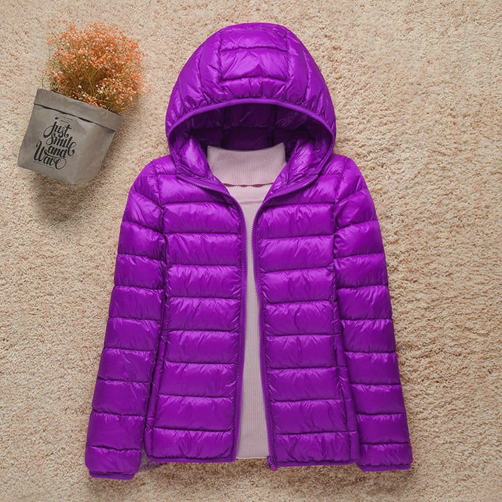 Women's Lightweight Padded Jacket with Hood - photo 2