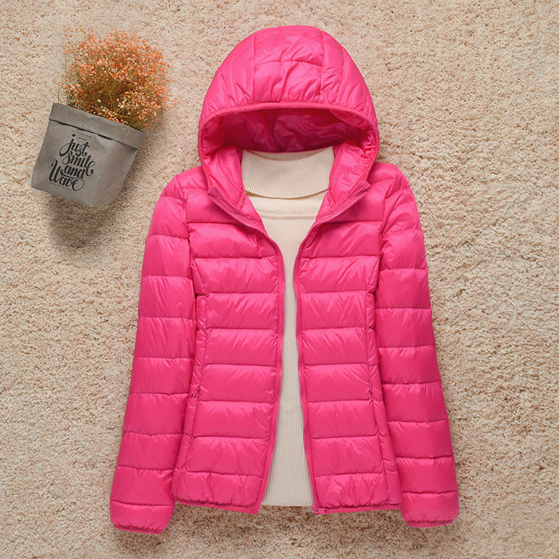 Women's Lightweight Padded Jacket with Hood - photo 3