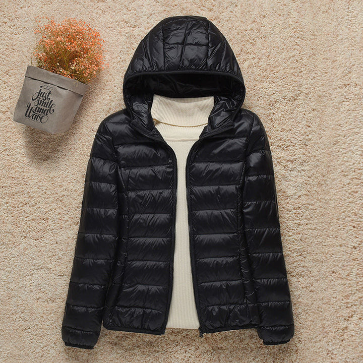 Women's Lightweight Padded Jacket with Hood - photo 6