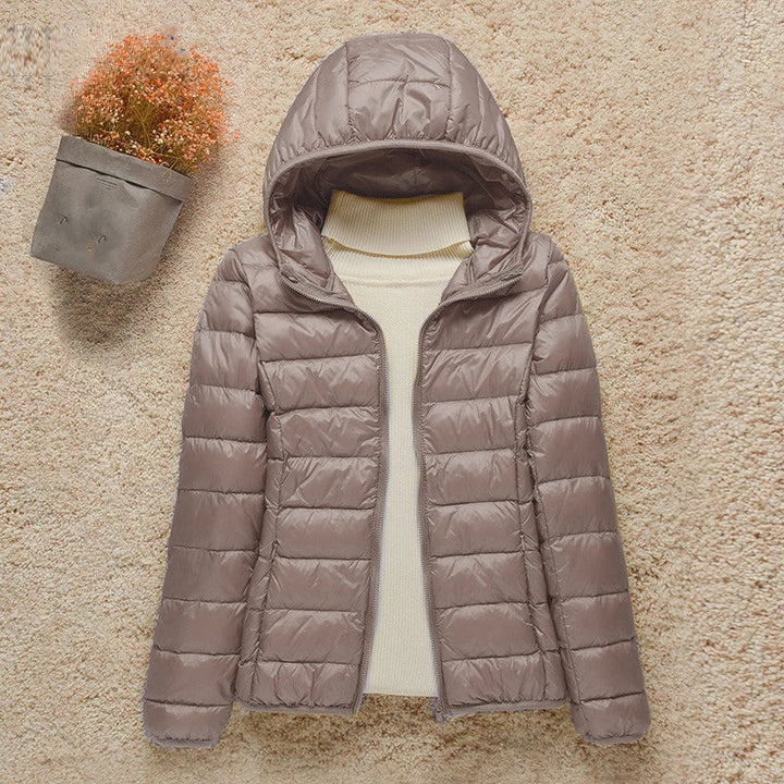 Women's Lightweight Padded Jacket with Hood - photo 7