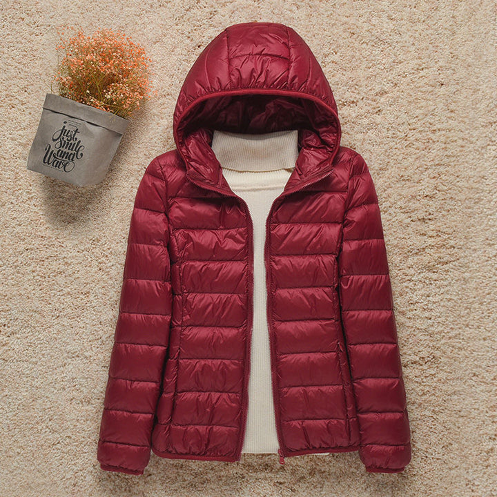 Women's Lightweight Padded Jacket with Hood - photo 8