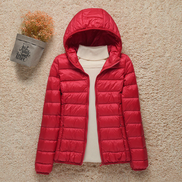 Women's Lightweight Padded Jacket with Hood - photo 9