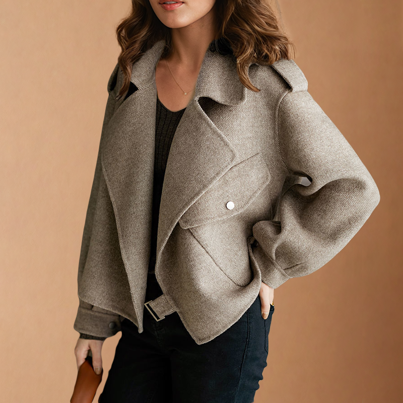 Women's Lightweight Wool Blend Jacket - photo 2