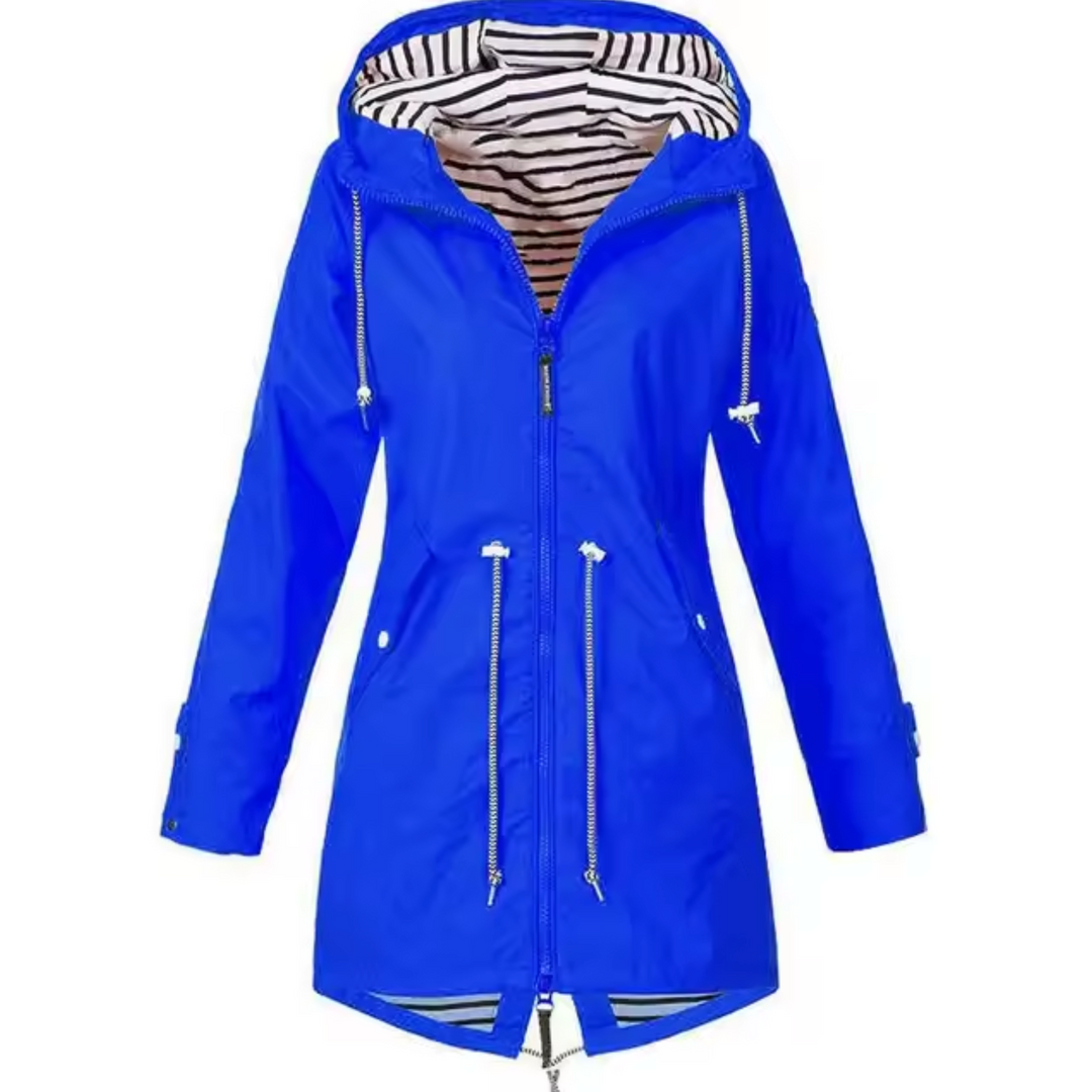 Women's Long Hooded Parka with Drawcord Waist - photo 2