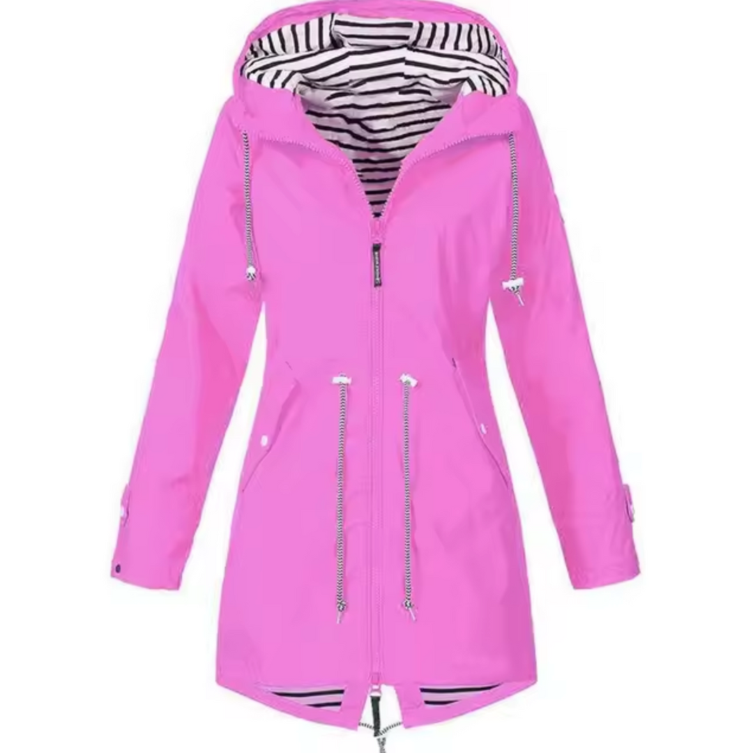 Women's Long Hooded Parka with Drawcord Waist - photo 3