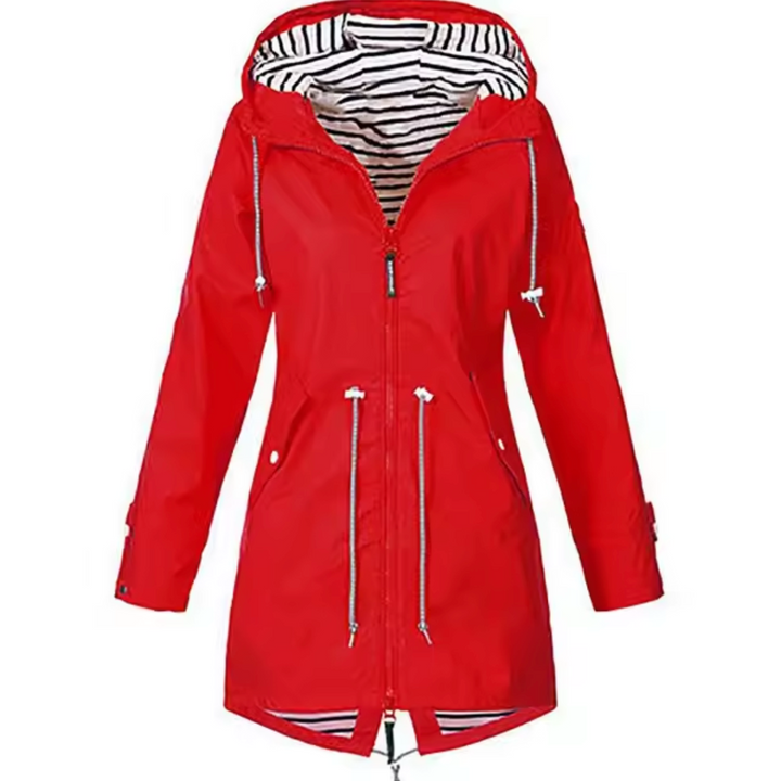 Women's Long Hooded Parka with Drawcord Waist - photo 4