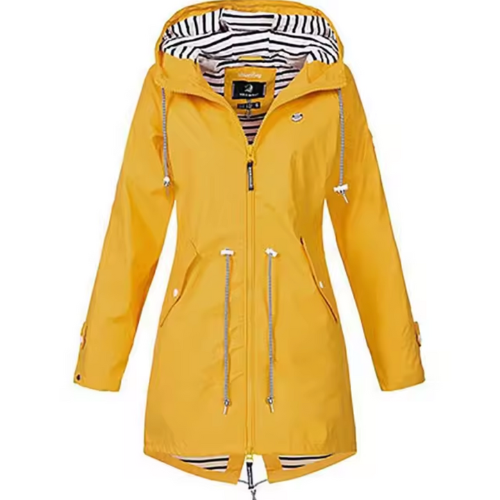 Women's Long Hooded Parka with Drawcord Waist - photo 5