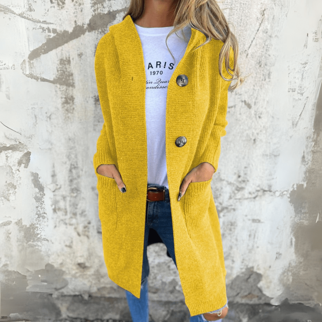 Women's Long Knit Cardigan with Pockets - photo 6